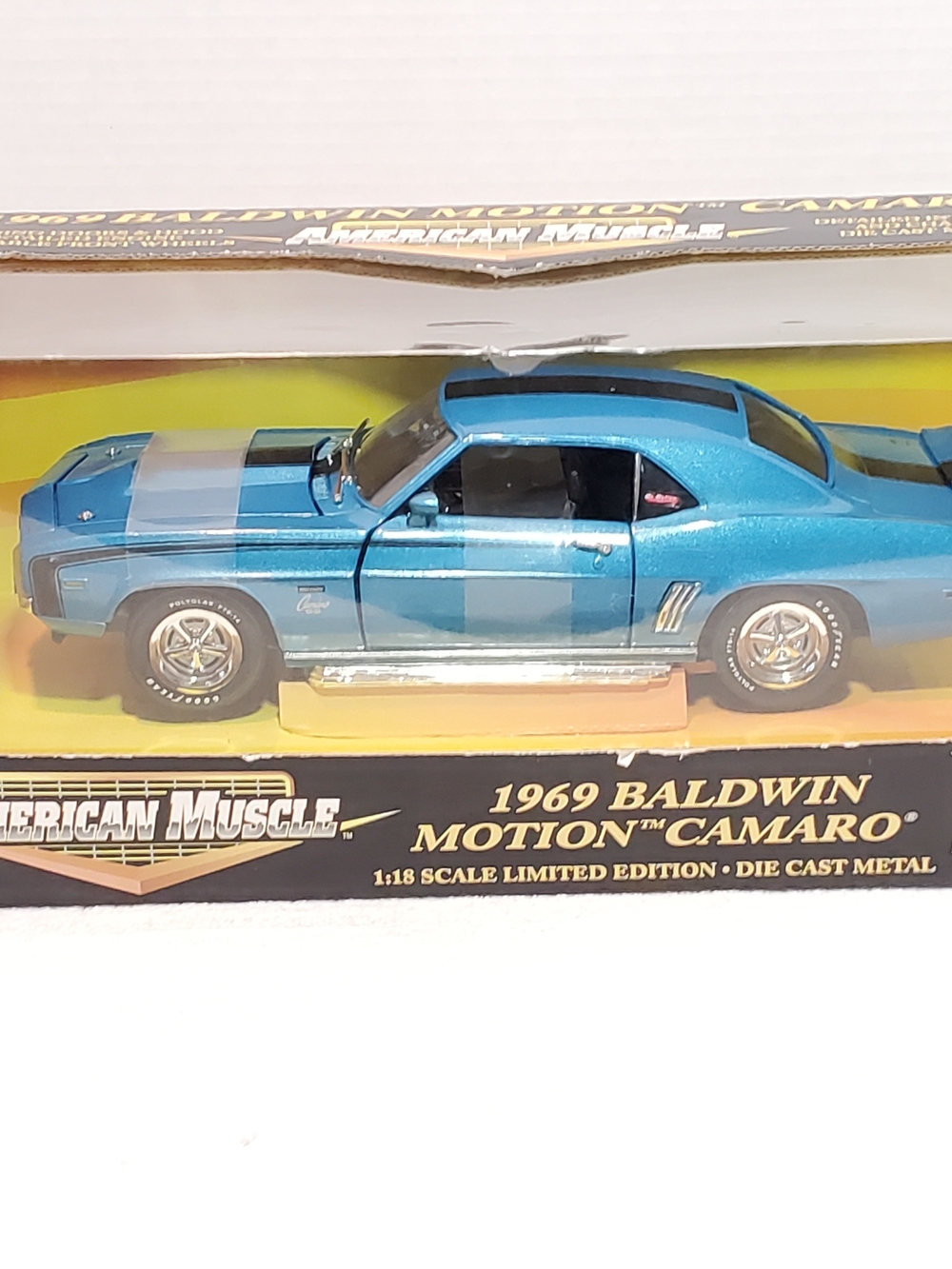 American Muscle 1969 Baldwin Motion Camaro Die-Cast Toy Car - Blue